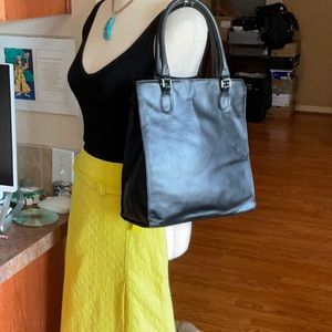 Harold Powell Vintage Black Genuine Leather Purse, Preowned